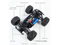 Coches RC Eléctricos de Aleación 2.4G de Alta Velocidad 35km/h 4x4 para Juego de Carreras, Simulación Todoterreno, ¡Venta Caliente!
