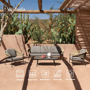 Ensemble de canapés d'extérieur Artie de luxe tous temps meubles de patio de jardin en rotin PE ensemble de salon commercial hôtel villa terrasse - Product Image 2