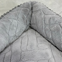 Lit pour chien en forme de rectangle, lavable, pour chiots, avec fond antidérapant, lit apaisant pour chats d'intérieur