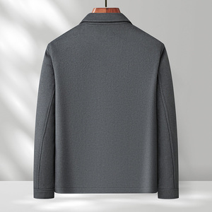 Manteau en laine véritable pour <span class=keywords><strong>homme</strong></span>, veste d'hiver en laine, style décontracté pour le travail, manteau <span class=keywords><strong>court</strong></span> en laine pour <span class=keywords><strong>homme</strong></span> - Product Image 2
