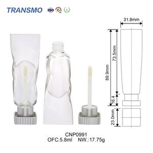 Tube de brillant à lèvres vide personnalisé avec logo, 3 ml, en plastique, avec bouchon à vis, pour blush, étiquette personnalisée, tubes de brillant à lèvres vides - Product Image 2