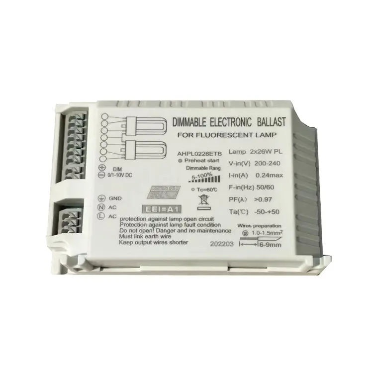 PL PLC PLL reattore elettronico plc 2x13w ballast PF>0.98 pll light reattore elettronico 2x26w