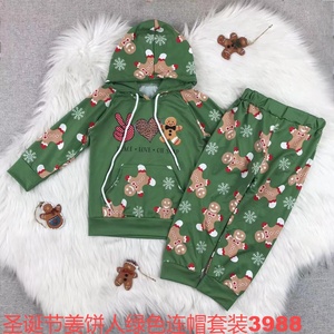 新生婴儿荷叶边背心套装准备发货圣诞老人套装 0-16 岁牛奶丝面料女童夏季服装儿童短裤套装 - Product Image 2