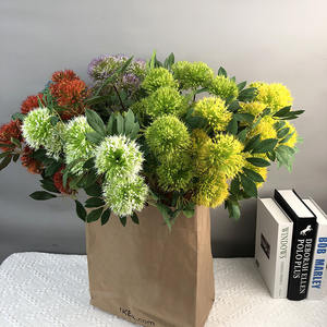 <span class=keywords><strong>Fleur</strong></span> artificielle d'oignon Allium à 3 têtes, réaliste, <span class=keywords><strong>fausse</strong></span>, en forme de boule, durable, moderne, pour remise de diplôme et mariage, vente en gros - Product Image 3