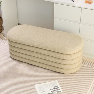 Nouveau design, grand pouf ottoman en velours, banc de bout de <span class=keywords><strong>lit</strong></span> - Product Image 5