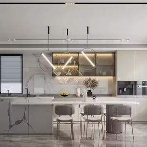 Gabinetes para Proyectos Hoteleros, Personalización de Gabinetes de Cocina de Alta Calidad con Cubierta de Cuarzo y Madera, Gabinetes Personalizados para Apartamentos - Product Image 6