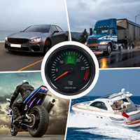 Pengukur Tachometer 12V 3.75 Inci 0-2500RPM/Menit Tachometer 637HZ Pengganti Pengukur Tachometer Mobil Sepeda Motor