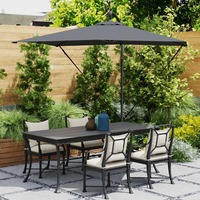 Parasol Cantilever Banane Suspendu de Luxe Grande Taille Robuste Moderne pour Extérieur, Terrasse, Restaurant, Jardin, Plage, Imperméable, Vente en Gros