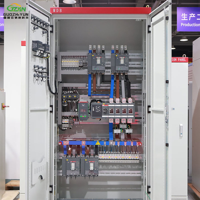 Complete Dual Power Main Distribution Panel 3 Phase 4 Wire 415V 50Hz ATS Switch Cabinet with Dual Metering for Industrial Use