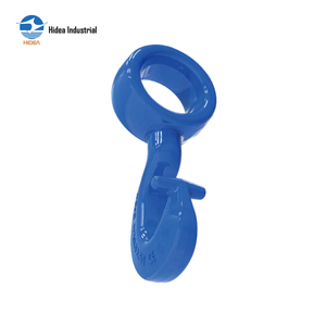 HIDEA G100 Gancho de Ojo Torcido de Acero Forjado de Alta Resistencia WLL 2.5-10T, Gancho de Elevación Templado y Reforzado para Eslingas de Cadena Grado 100 - Product Image 1