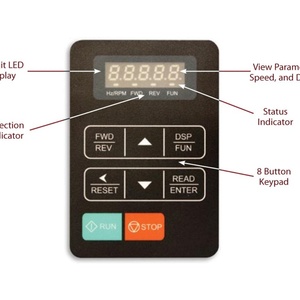 อินเวอร์เตอร์สำหรับการควบคุมความเร็วในมอเตอร์ TECO E510-2P5 VFD 220V AC 0.4kW ไดรฟ์ดีไซน์กะทัดรัดคุ้มค่าใช้จ่ายใช้จ่าย - Product Image 6