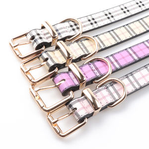 <span class=keywords><strong>Collar</strong></span> para perro con hebilla de metal, Gargantilla de cuero sintético con logotipo personalizado, pequeño o mediano, para mascotas, venta al por mayor, Amigo - Product Image 3