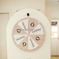 Roulette murale manuelle à prix surprise, éclairée par LED, pour événements de marché et de carnaval, avec personnalisation du logo, roue de loterie