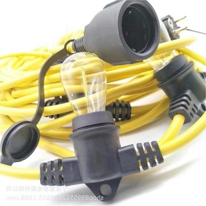 <b>E27</b> <b>Lamp</b> <b>Holder</b> String Light Wire 1.5 Sqmm Eu Plug 220V Plastic Bulb <b>Holder</b> Screw Type Convenient Outdoor Use - Product Image 4