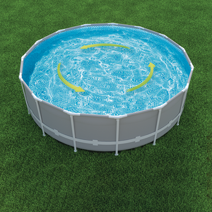<span class=keywords><strong>Piscine</strong></span> ronde en métal INTEX26726 pour l'extérieur, 457*122cm, structure Prism Frame, ensemble complet pour la maison et le jardin - Product Image 6