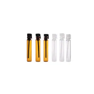 1ml 2ml3ml小型テスター香水噴霧器プラスチックボトル琥珀色透明バイアルスプレーサンプルプラスチックスティック付きミニ香水