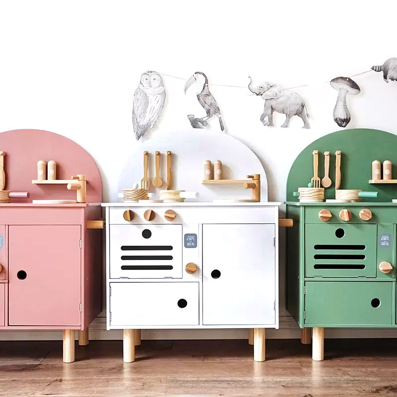 Wooden Kitchen Toy для Kids, Pretend Toys, Educational Toys, 2022
