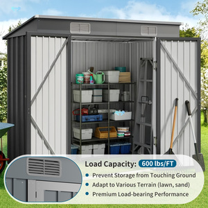 Garden Steel <b>Storage</b> Shed 6x4ft Lockable Door Outdoor <b>Tool</b> House For Garden Equipment <b>Storage</b> - Product Image 4