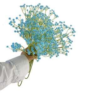 Fleurs artificielles de gypsophile rose en plastique, haute simulation, pour décorations de mariage et de maison, branche unique - Product Image 5