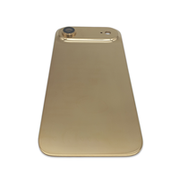 Pour iPhone 17 Air : Coque arrière de luxe plaquée or, haute qualité et très demandée, style Dubaï