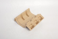 Insert d'emballage en pâte de papier brun gaufré écologique, plateau de transport intérieur sécurisé pour l'électronique, taille personnalisée