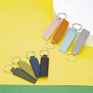 Llavero de cuero PU resistente al desgarro Pedido a granel Impresión de logotipo personalizado para marca corporativa - Product Image 6