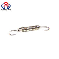 Dongguan procesamiento personalizado piezas galvanizadas de acero inoxidable resortes de tubo de escape de motocicleta