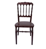 Chaise Napoléon Rétro en Bois Massif de Luxe Léger Chaise Napoléon en Bois Table et Chaise de Banquet de Mariage en Bambou