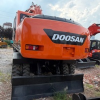 Excavadora de Ruedas Usada Doosan DX210W-9C de Segunda Mano de China, de Buena Calidad y Precio Económico, con Motor de 127kw y Brazo Probado, en Venta