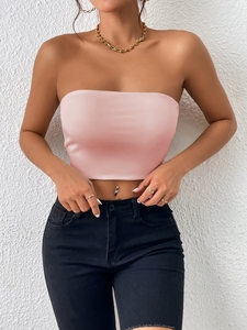เสื้อครอปท็อปแบบใหม่ 255 แบบ โชว์สะดือและดีไซน์ไร้สาย - Product Image 4