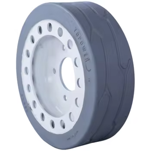 Pneus pleins de qualité supérieure pour excavatrice 200x8, frein de plateforme élévatrice à ciseaux, roues tout-terrain de 18 pouces pour plateforme aérienne - Product Image 5