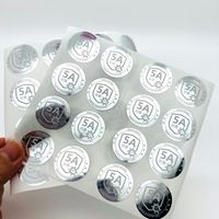 Vente chaude Personnalisé Adhésif PVC Vinyle Logo Autocollant Étanche Feuille D'aluminium Marque Publicité Étiquette