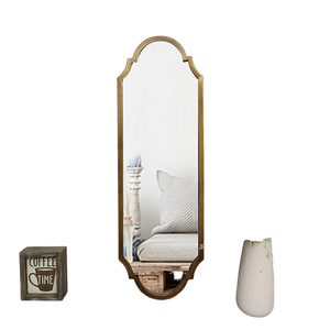 European Traditional Art Deco Decorative Glass Bathroom Vanity <b>Large</b> Hand Carved Classic Cabinet Modern Wall Mounted Mirror - Product Image 1