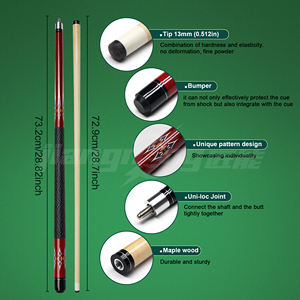 Oferta Especial: <span class=keywords><strong>Taco</strong></span> <span class=keywords><strong>de</strong></span> <span class=keywords><strong>Billar</strong></span> <span class=keywords><strong>de</strong></span> Madera <span class=keywords><strong>de</strong></span> Arce - Punta <span class=keywords><strong>de</strong></span> 13 mm, Unión Uni-loc, Patrón Floral Rosa, Color Marrón/Gris - Product Image 3