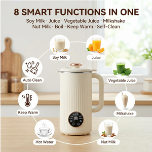 Licuadora Eléctrica para <span class=keywords><strong>Leche</strong></span> <span class=keywords><strong>de</strong></span> Soya <span class=keywords><strong>de</strong></span> 1.2L, Exprimidor Automático sin Filtro, Recipiente <span class=keywords><strong>de</strong></span> Acero Inoxidable, Conservación del Calor, para Cocina Doméstica - Product Image 4
