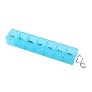 Hot Sale Small Keychain Pill Holder 7 Day Medicine Box Promotional Medicine Pill Case 7 Compartments Vitamin Holder Supplement