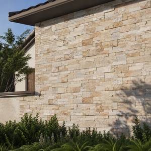 Rustic Thin Slab <b>Stone</b> Veneer Split Surface Interior Wall Cladding Beige Yellow White Slate Natural Culture <b>Stone</b> - Product Image 6