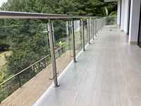 Balustrade et main courante en acier inoxydable de haute qualité, poteau araignée, garde-corps en verre pour balcon et clôture d'escalier