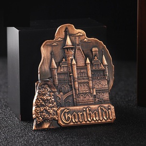 Fabricante de imanes para nevera, logotipo personalizado, pegatina de recuerdo, regalos de Ciudad de Metal, imán magnético para nevera para recuerdo de turismo - Product Image 2
