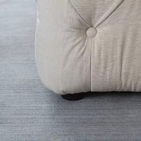 Pouf de luxe moderne personnalisé en tissu de style français pouf chaise rembourrée tabouret et poufs pour le salon