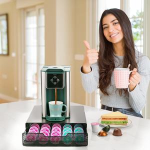 RTS New 45 Pods Metal Coffee Capsule Pod Cajón Soporte de almacenamiento Organizador para <span class=keywords><strong>Vertuo</strong></span> <span class=keywords><strong>Dolce</strong></span> <span class=keywords><strong>Gusto</strong></span> K Cup - Product Image 5