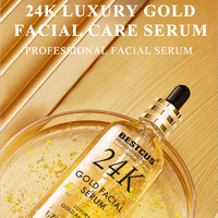 Sérum Visage Liquide Hydratant à la Feuille d'Or 24K et Nicotinamide pour Éclaircir et Blanchir la Peau - Meilleure Vente