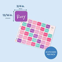 Étiquettes adhésives carrées personnalisées pour vêtements, autocollants nominatifs sur mesure pour enfants – Imperméables, sûrs pour la lessive, pour la garderie/l'école/le camp, utilisables sur les chaussures