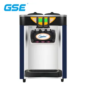 GSE manufacturer chinese customizable commercial desktop softy ice cream machine 3 flavors
