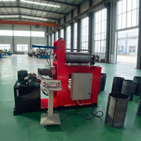 Machine de pliage hydraulique à 2 rouleaux à prix d'usine, équipement de calandrage de plaques de haute précision pour conduits CVC / ventilation, personnalisable OEM