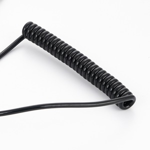 สายไฟ PU สีดำแบบขด 4 5 แกน สำหรับอุปกรณ์อิเล็กทรอนิกส์สำหรับผู้บริโภค - Product Image 3