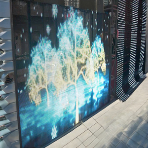 Ngoài trời lưới màn hình LED màn hình hiển thị HD Video tường màn hình ngoài trời đầy đủ màu sắc mỏng ledwall tùy chỉnh cho sân khấu buổi hòa nhạc - Product Image 1