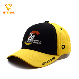 100% cotton 2 tông màu đen và màu vàng Mũ bóng chày thể thao CHA tự nhiên 5 Bảng cấu trúc hai tông màu Mũ bóng chày thể thao - Product Image 5