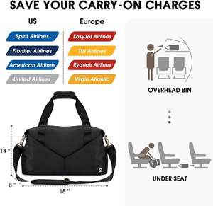 Échantillon gratuit, logo personnalisable, nouveau sac fourre-tout léger et moelleux pour femmes, pour les voyages, le travail, la plage, la salle de sport, le yoga, avec logo de magasin - Product Image 2