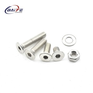 940 chiếc M6/ M2/ M3/ M4/ M5 /M10/M16 DIN7991 304 A2 Thép không gỉ Allen Lục giác ổ cắm Đầu lục giác phẳng chìm bu lông vít Inch - Product Image 2